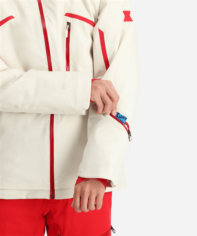 SpyderLeaderJacketVanillaLatte-Sleevedetail