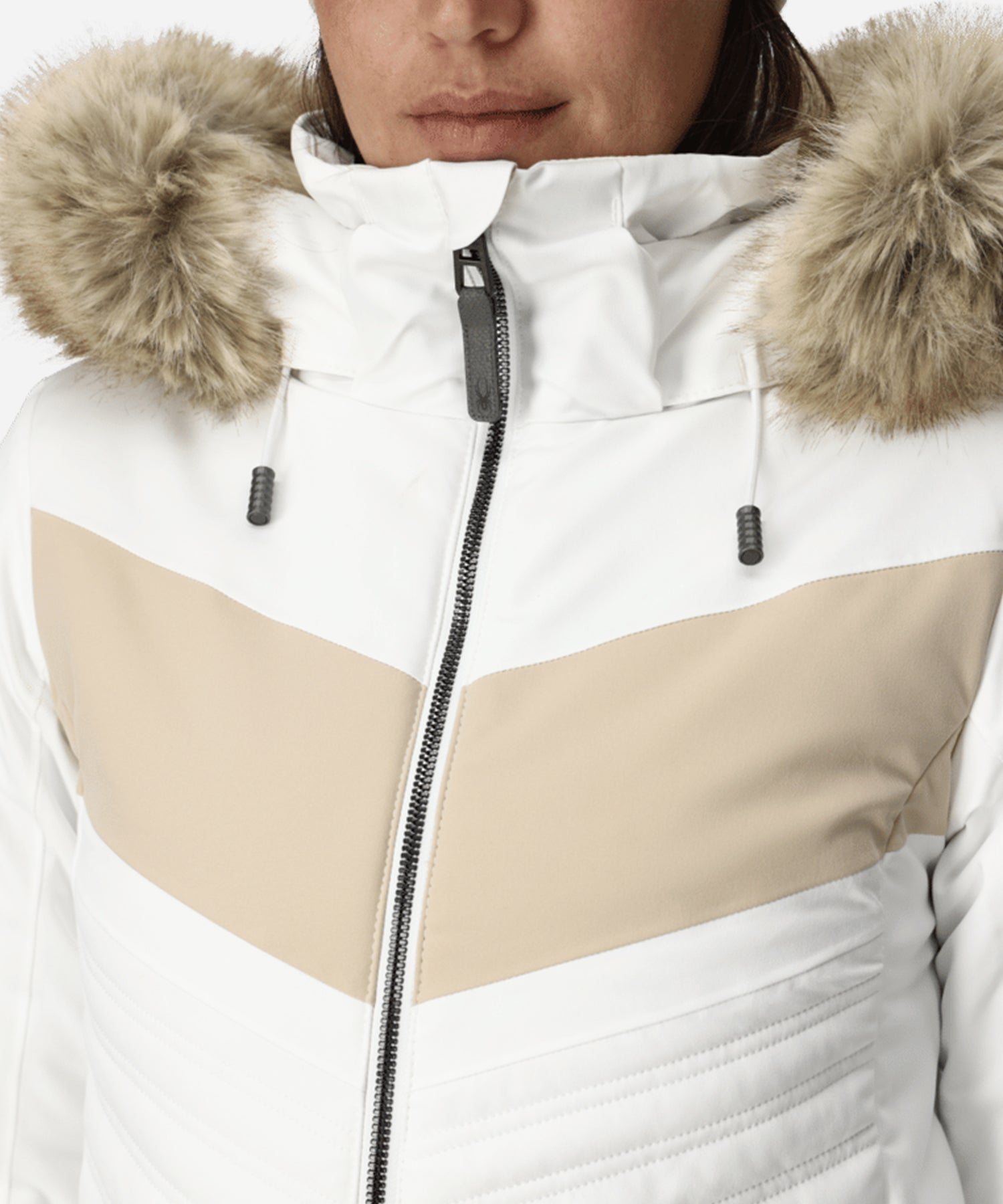 SpyderPrimroseJacketWhite-Chest