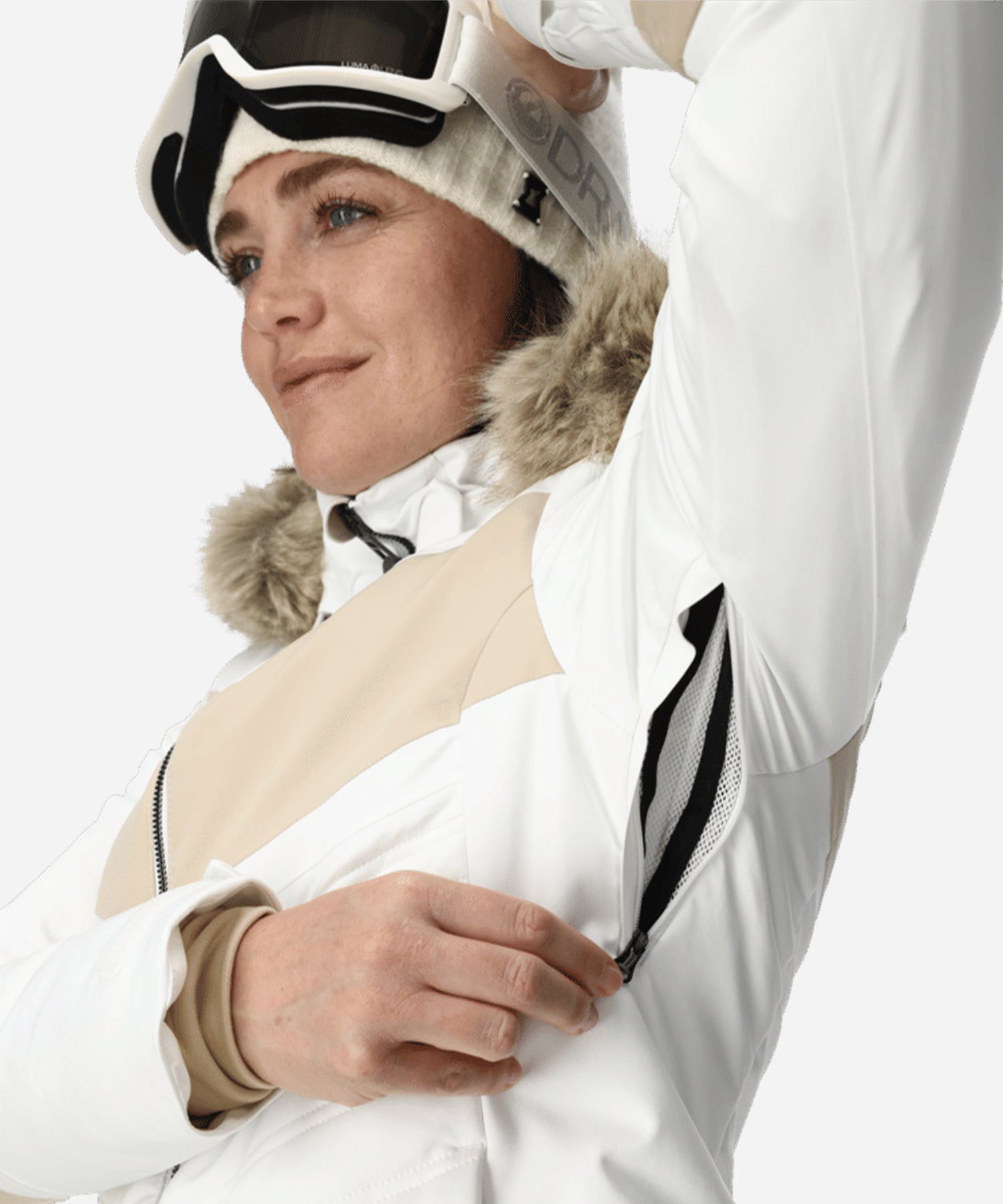 SpyderPrimroseJacketWhite-Vent