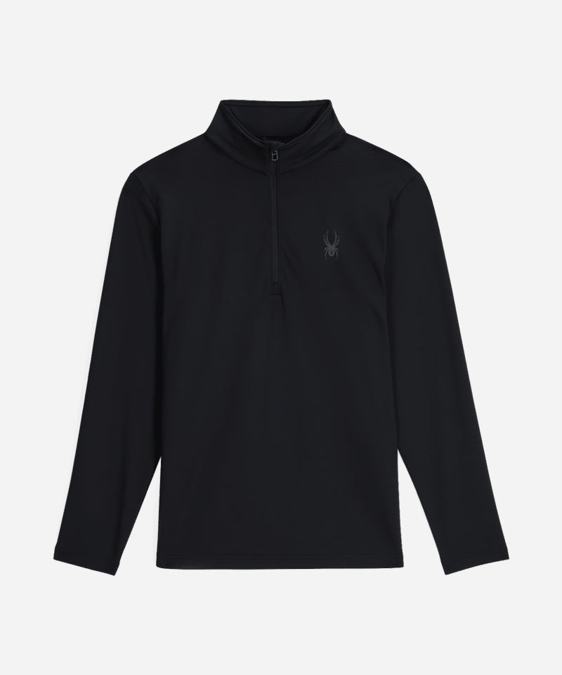 SpyderProspect1_2ZipMidLayerBlack-Front