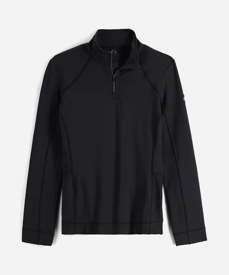 SpyderSavonaZip-NeckMidLayerBlack-Front