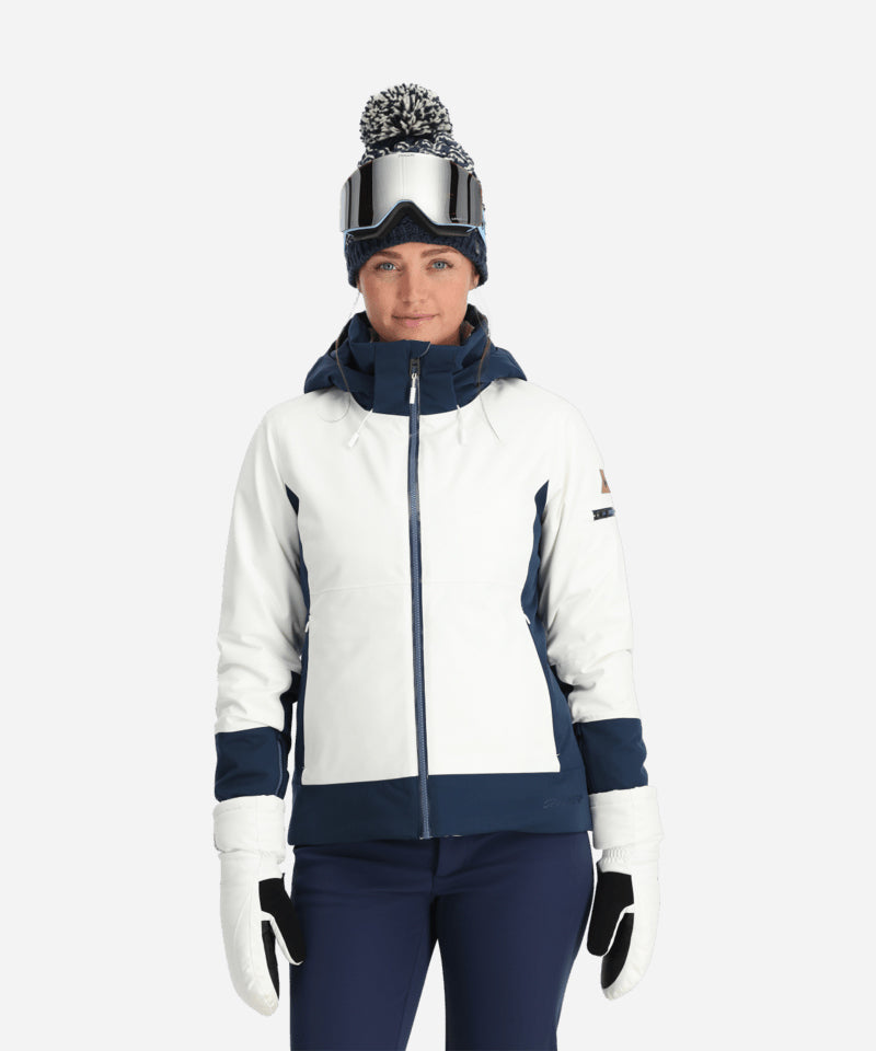 SpyderSoleilJacketWhite-Modelfront