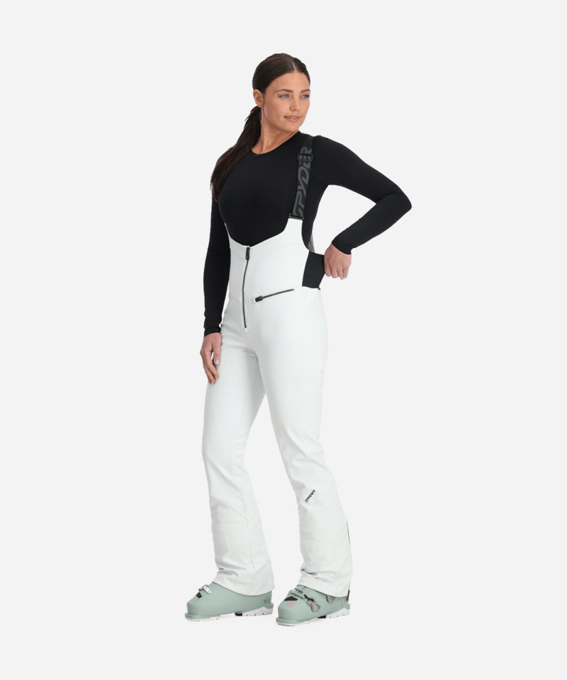 SpyderStruttSoftshellBibWhite-Modelfront2