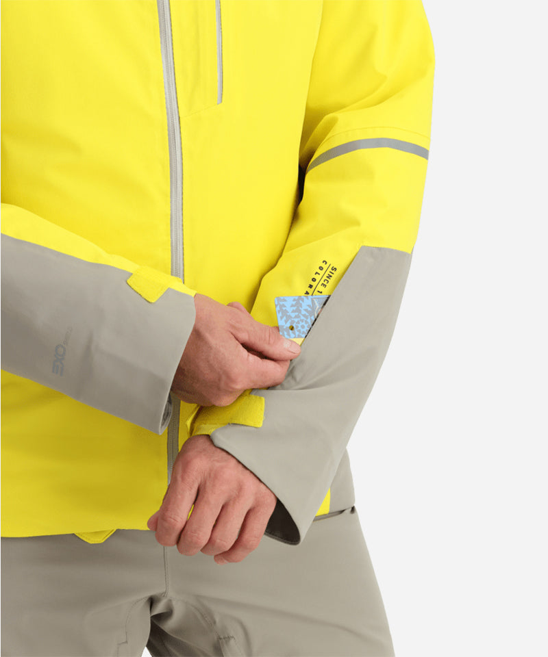 SpyderVanqyshGTXJacketAcidYellow-Sleevedetail