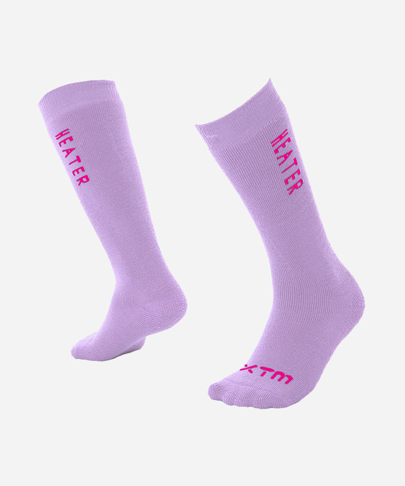 XTMHeaterInfantsSockLavender-Pair