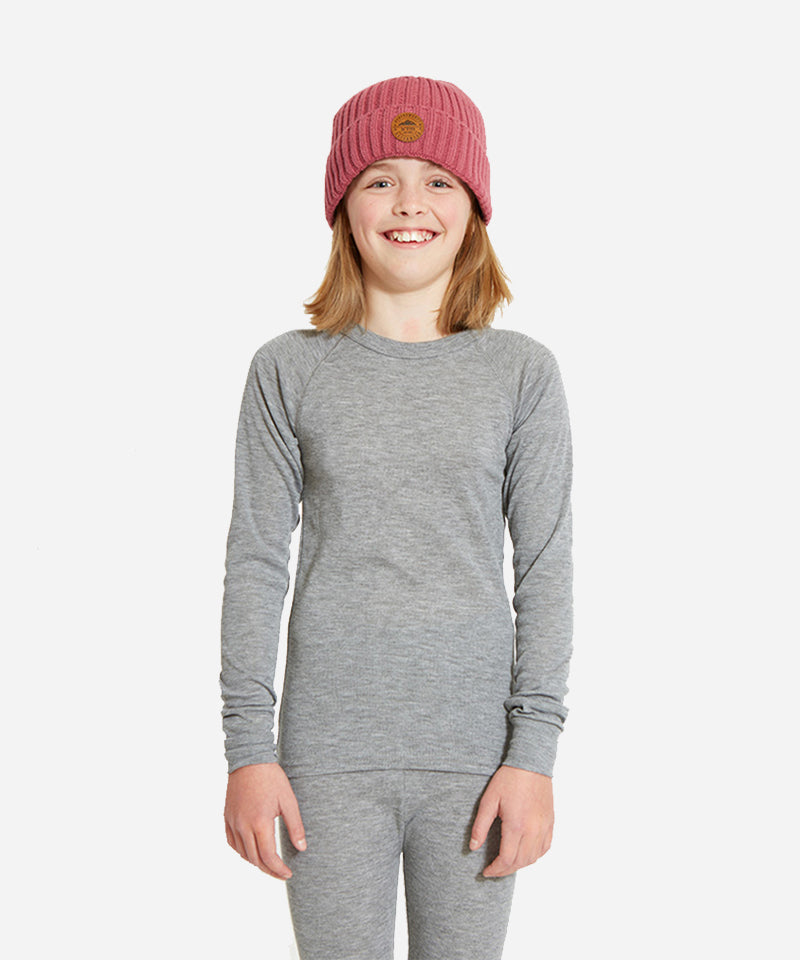 XTMKid_sHeatflexTopCharcoalMarle-ModelFront