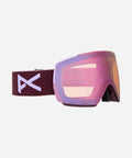 Anon M5 Low Bridge Goggles Deep Cherry - Perceive Cloudy Pink Variable Blue