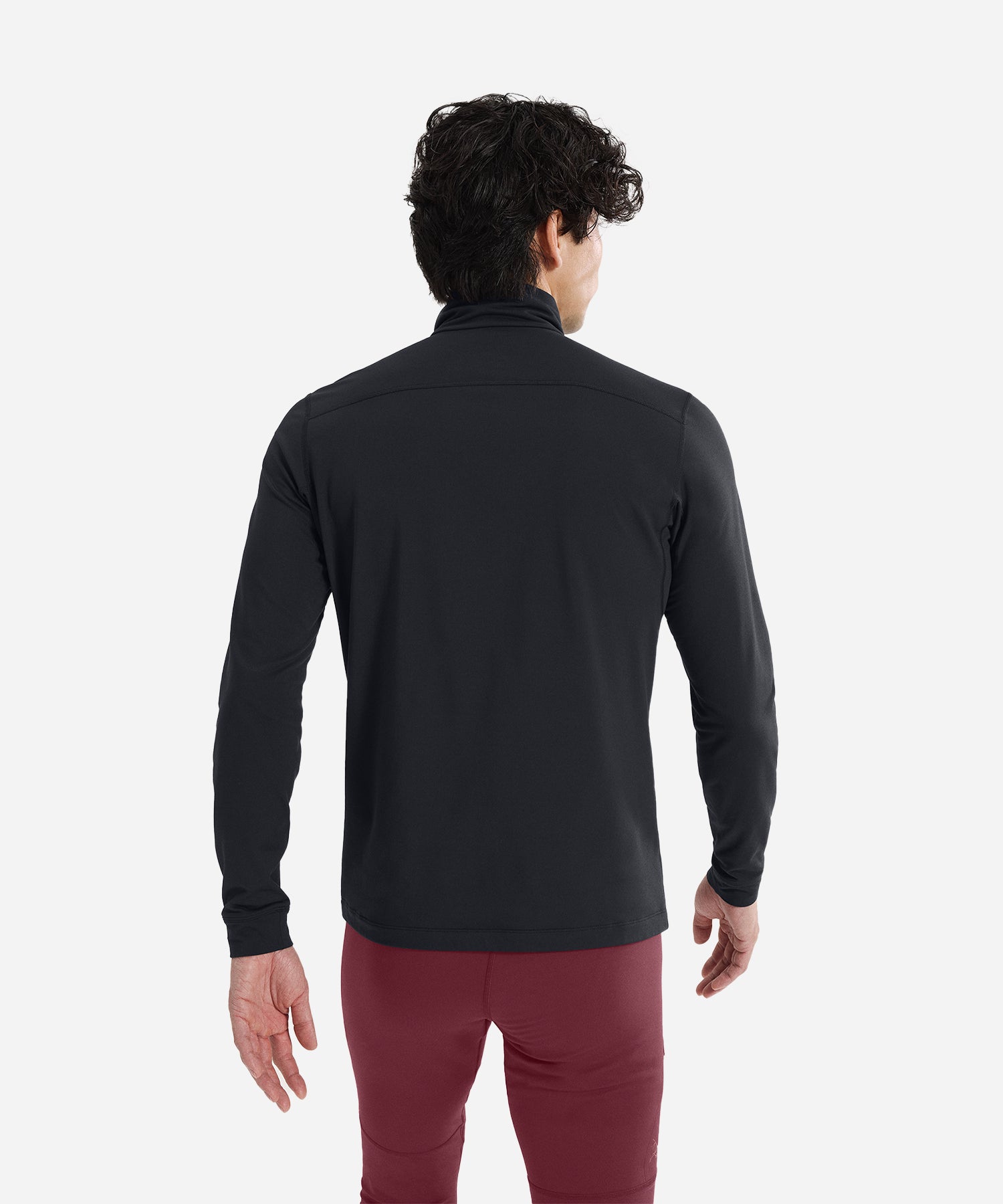 Arc_teryxMen_sRhoLTZipNeckBlack-ModelBack