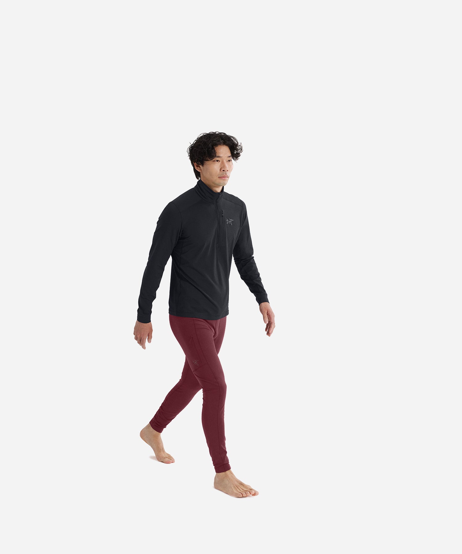 Arc_teryxMen_sRhoLTZipNeckBlack-ModelFullBody