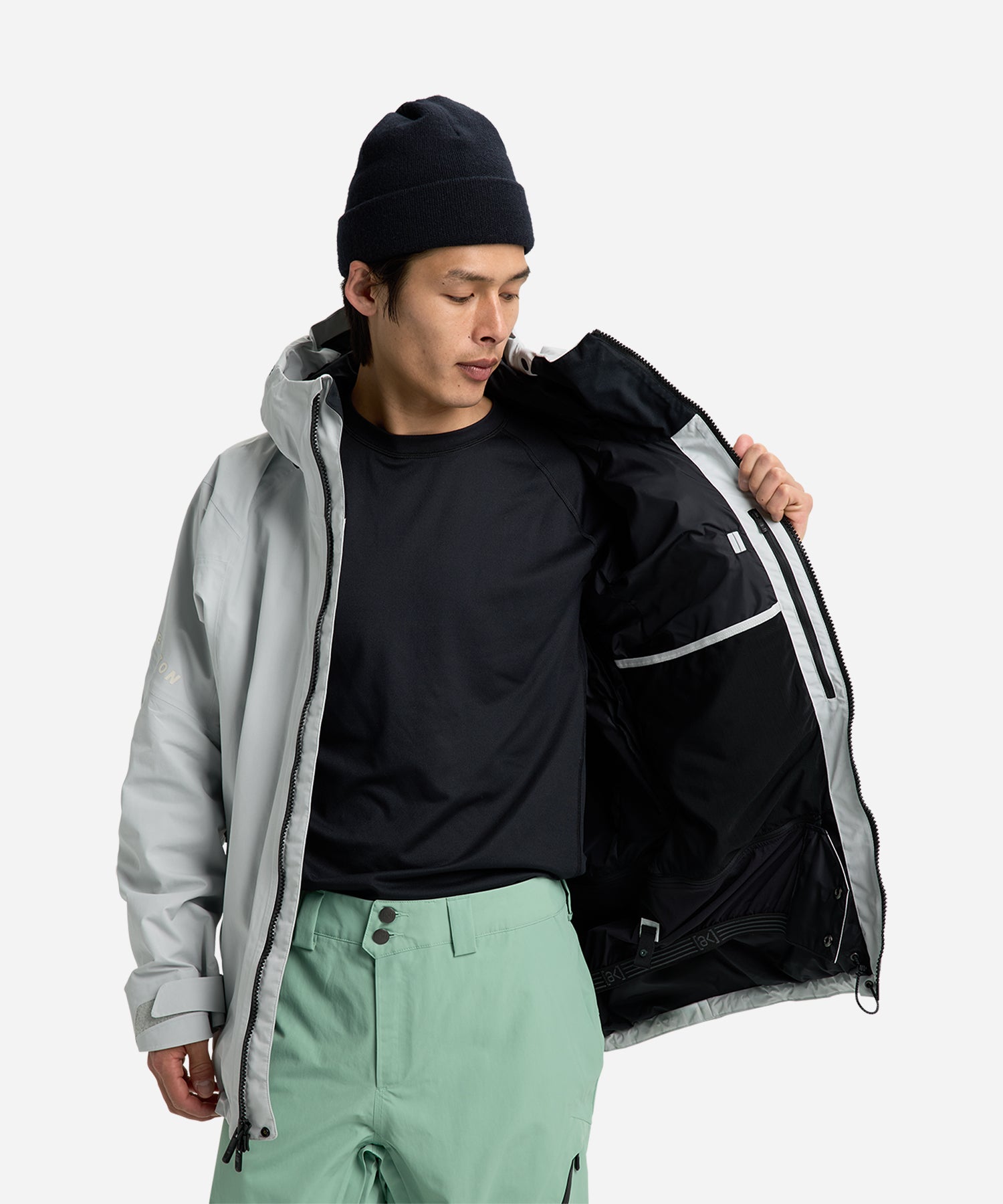 BurtonAKGORE-TEXCyclic2LJacketGreyCloud-Lining