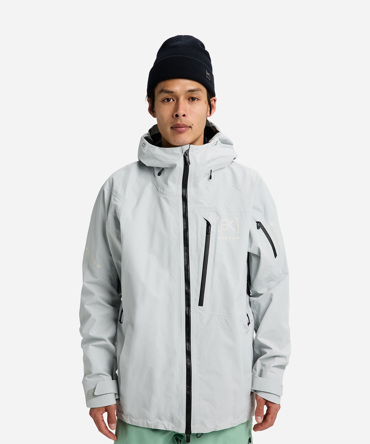 BurtonAKGORE-TEXCyclic2LJacketGreyCloud-ModelFront