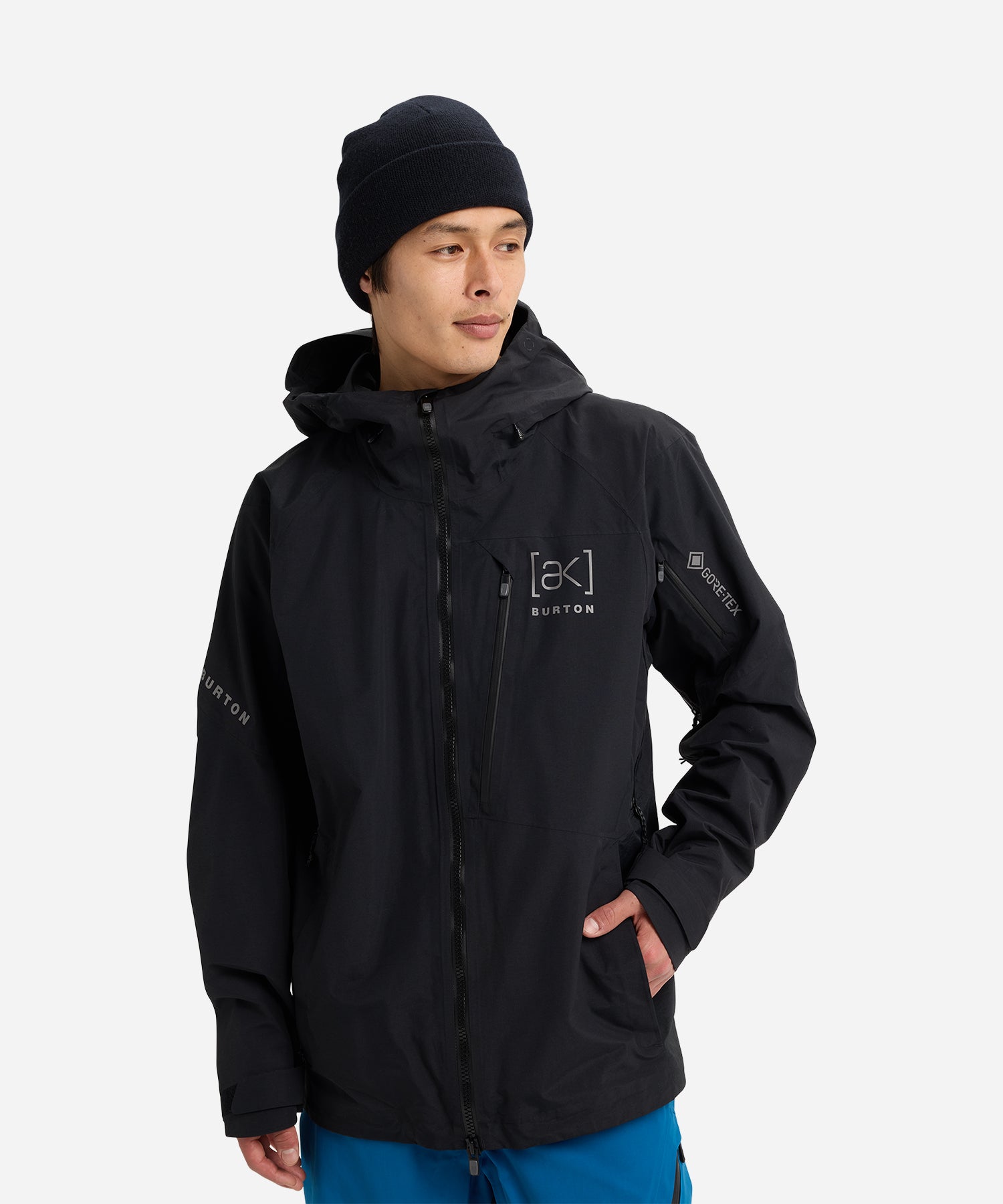 BurtonAKGORE-TEXCyclic2LJacketTrueBlack-ModelFront