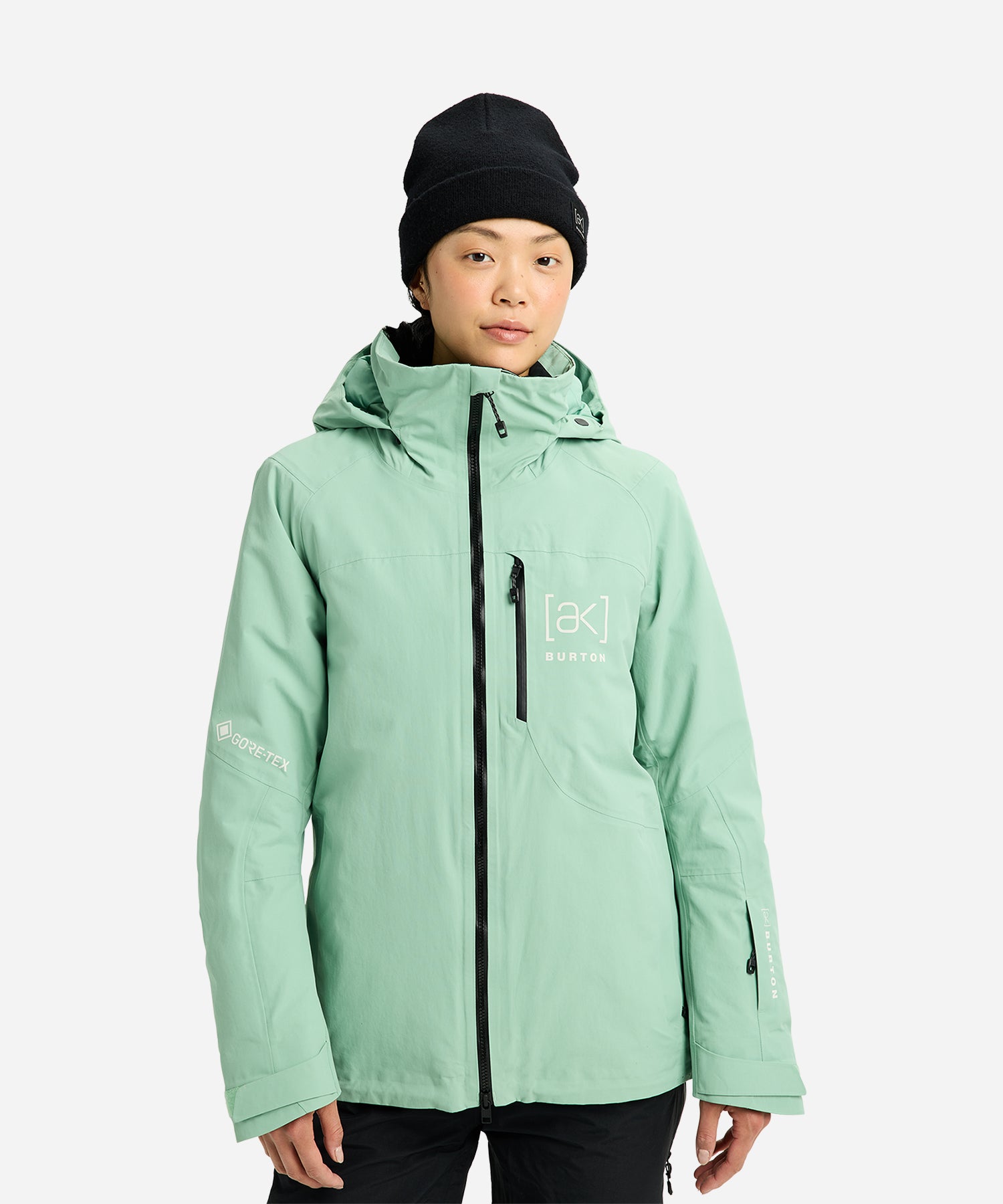 BurtonAKGORE-TEXEmbarkJacket2026SoftSage-ModelFront