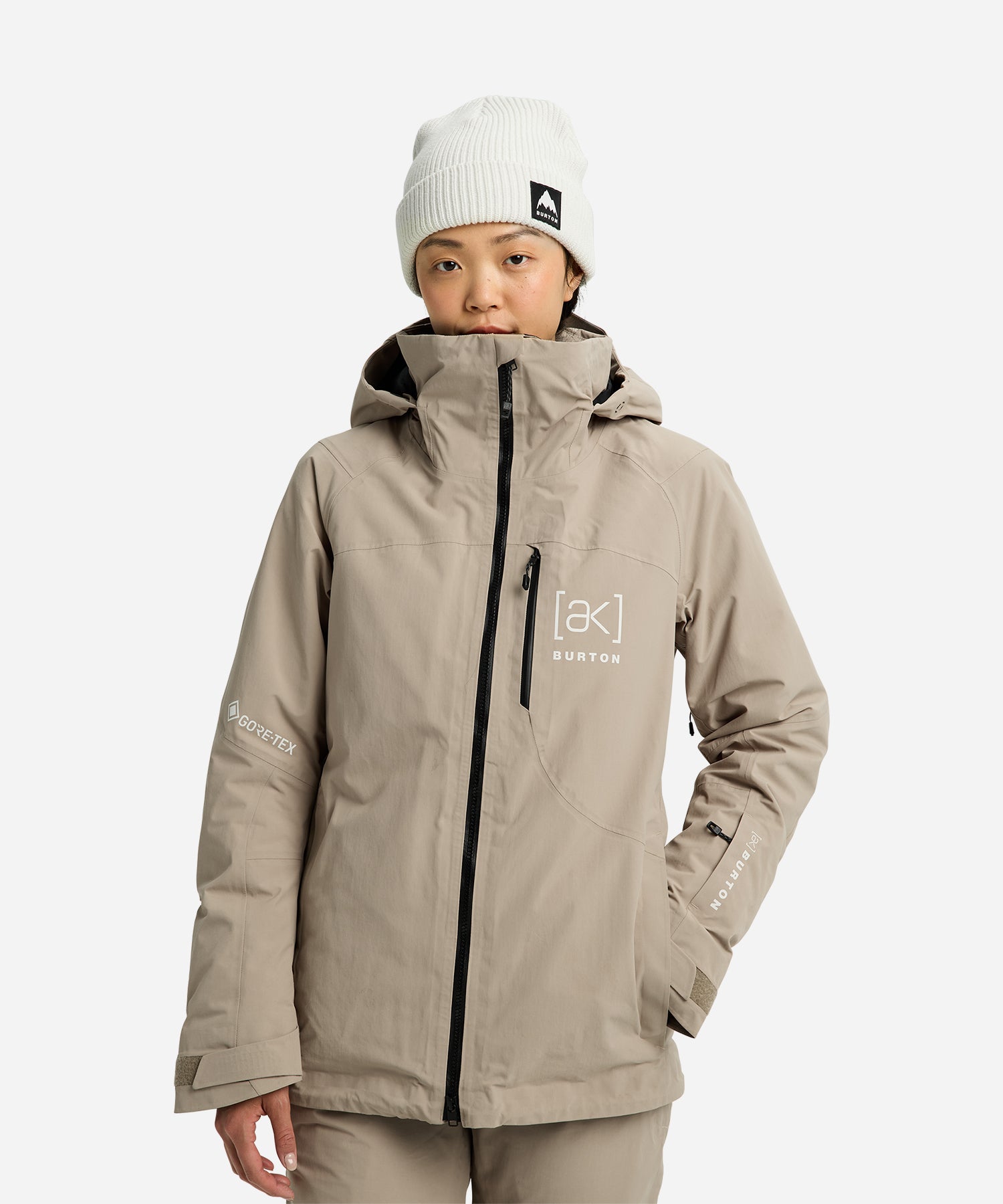 BurtonAKGORE-TEXEmbarkJacket2026SummitTaupe-ModelFront