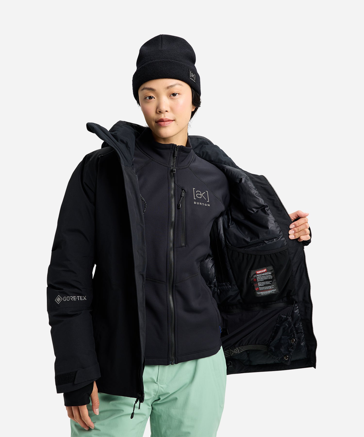 BurtonAKGORE-TEXFlareDown2LJacket2026TrueBlack-Lining