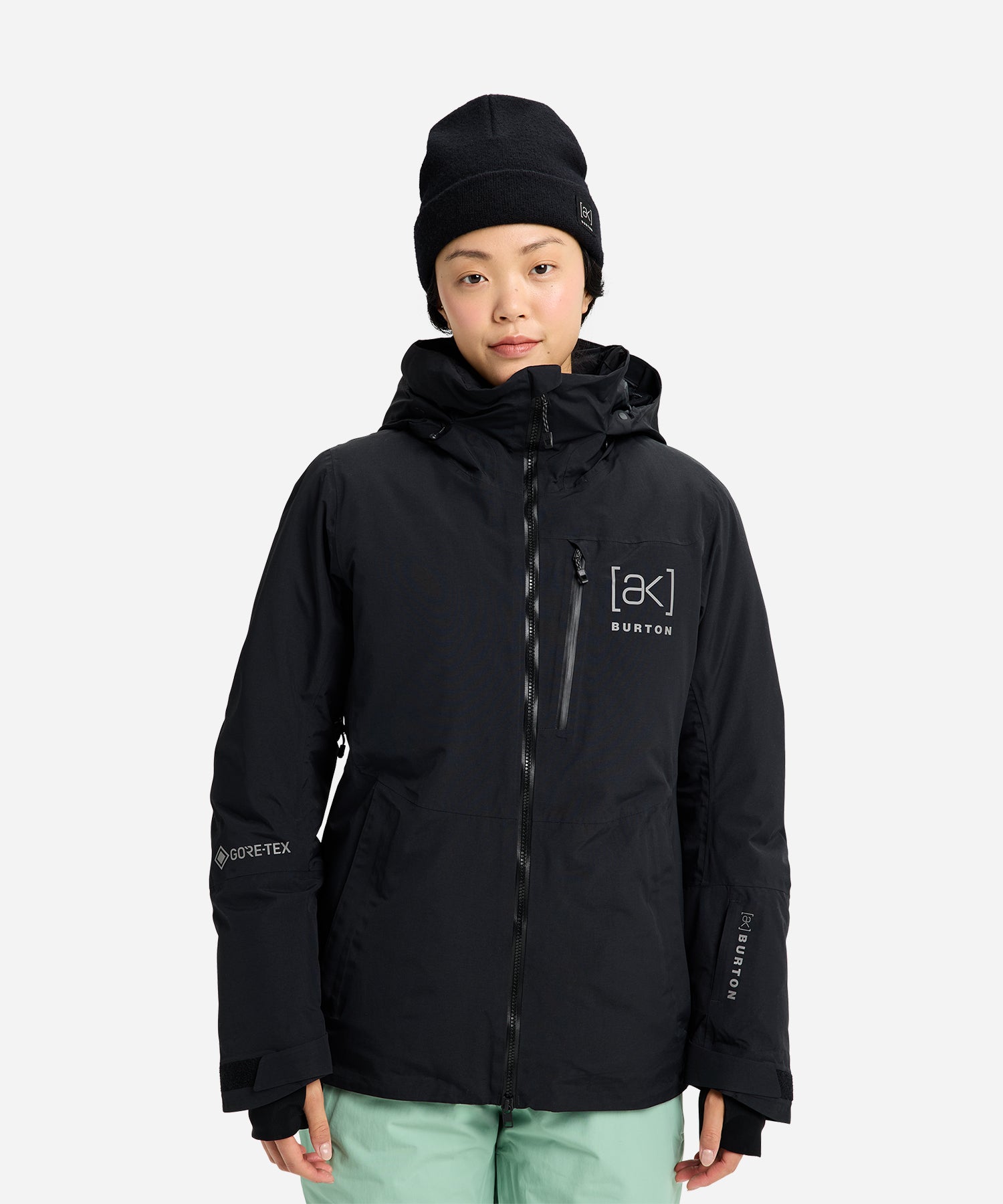 BurtonAKGORE-TEXFlareDown2LJacket2026TrueBlack-ModelFront