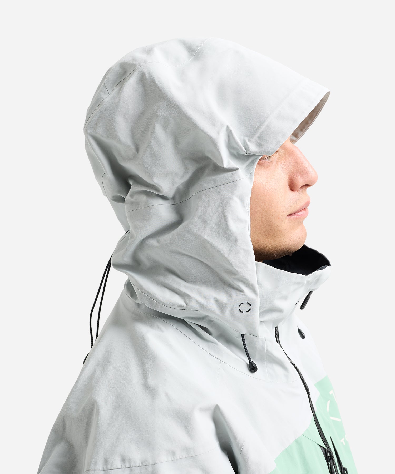 BurtonAKGORE-TEXSwash2LJacket2026GreyCloud_SoftSage-Hood