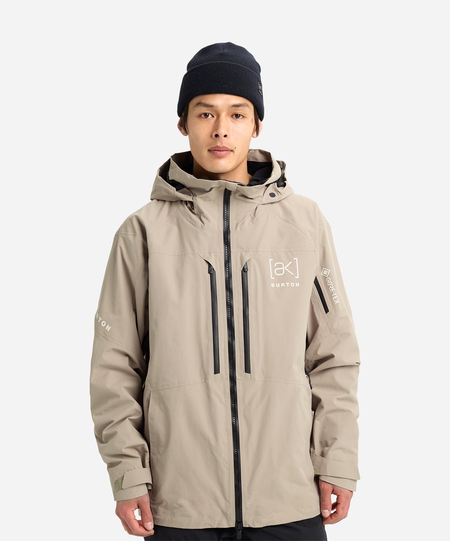 BurtonAKGORE-TEXSwash2LJacket2026SummitTaupe-ModelFront