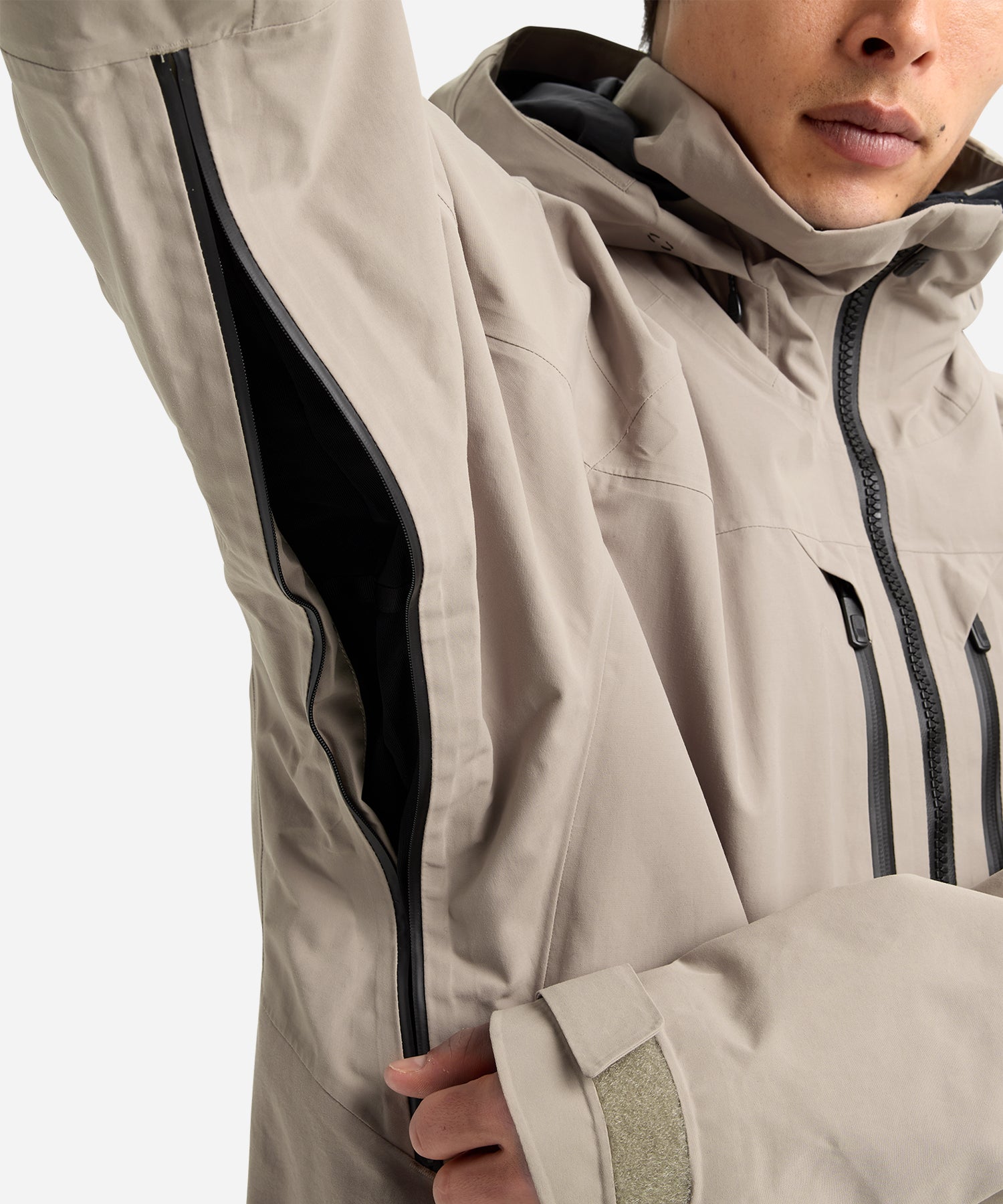 BurtonAKGORE-TEXSwash2LJacket2026SummitTaupe-Vent