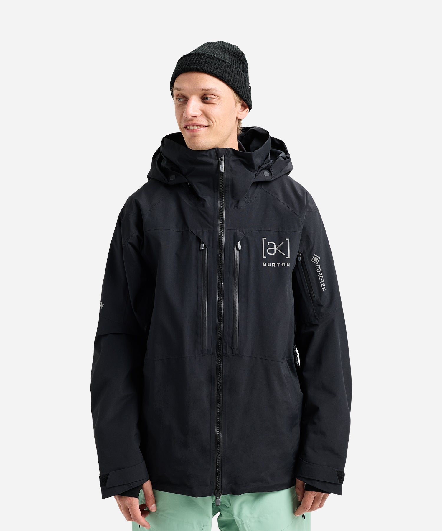 BurtonAKGORE-TEXSwash2LJacket2026TrueBlack-ModelFront