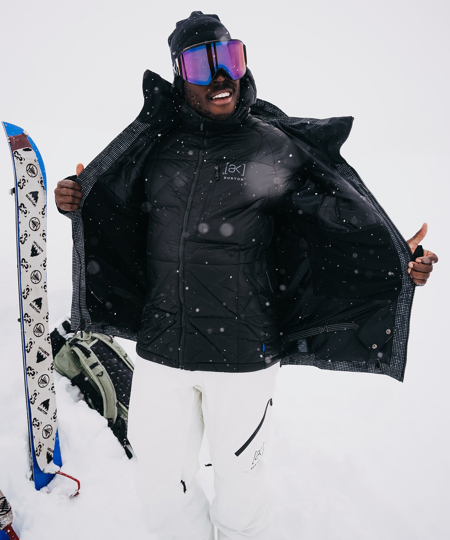 BurtonAKMen_sBakerDownHoodedJacketTrueBlack-ModelFront