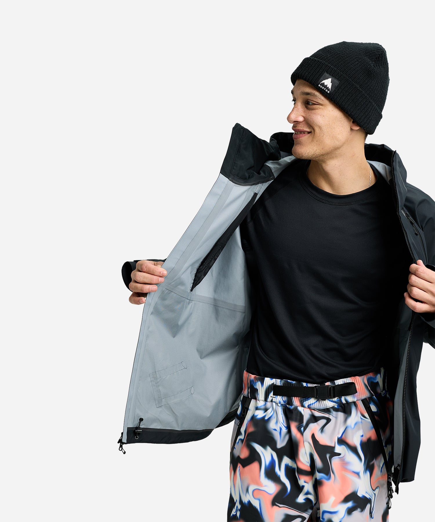 BurtonFuturetrust3LJacketTrueBlack-JacketOpen