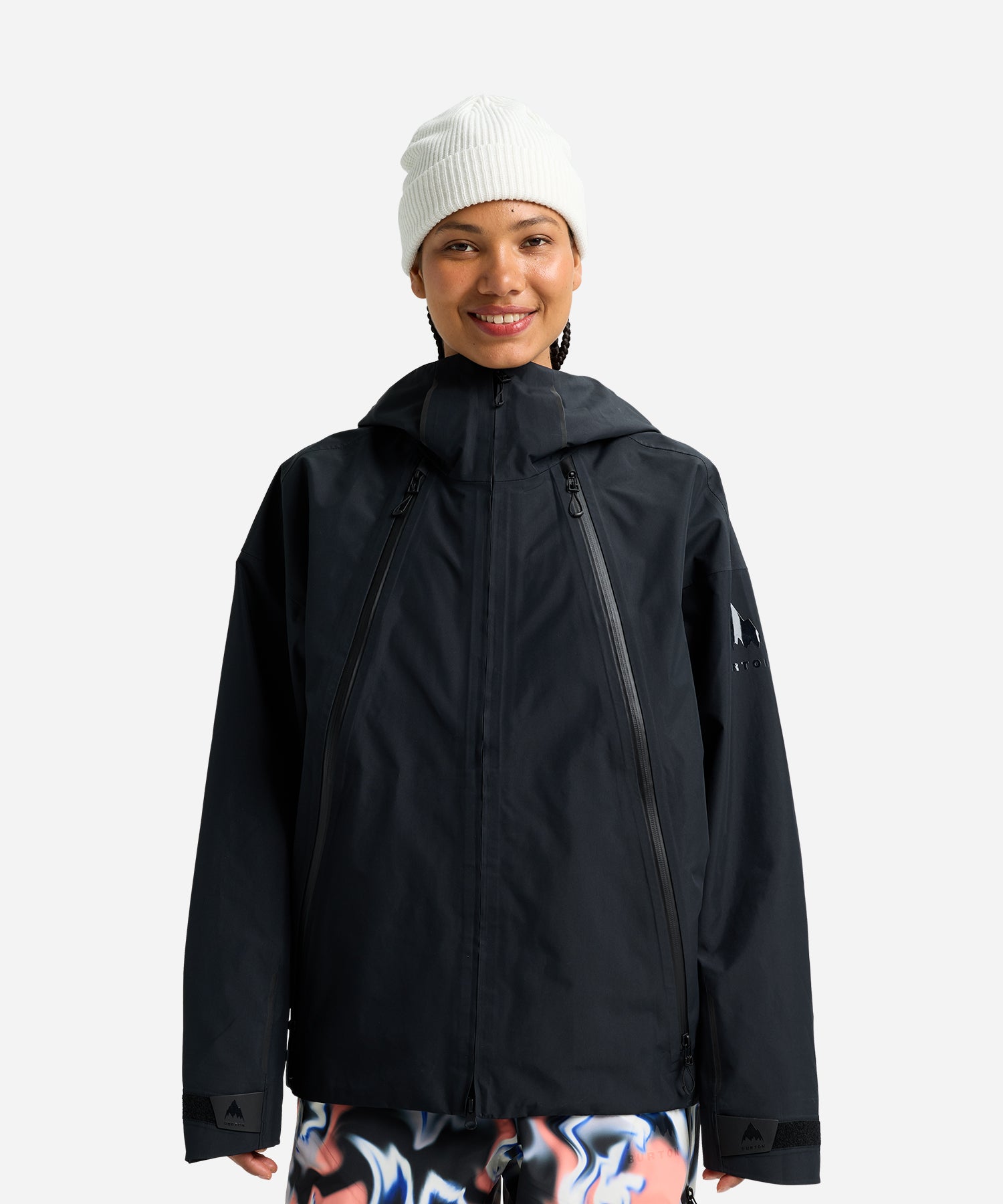 BurtonFuturetrust3LJacketTrueBlack-ModelFront