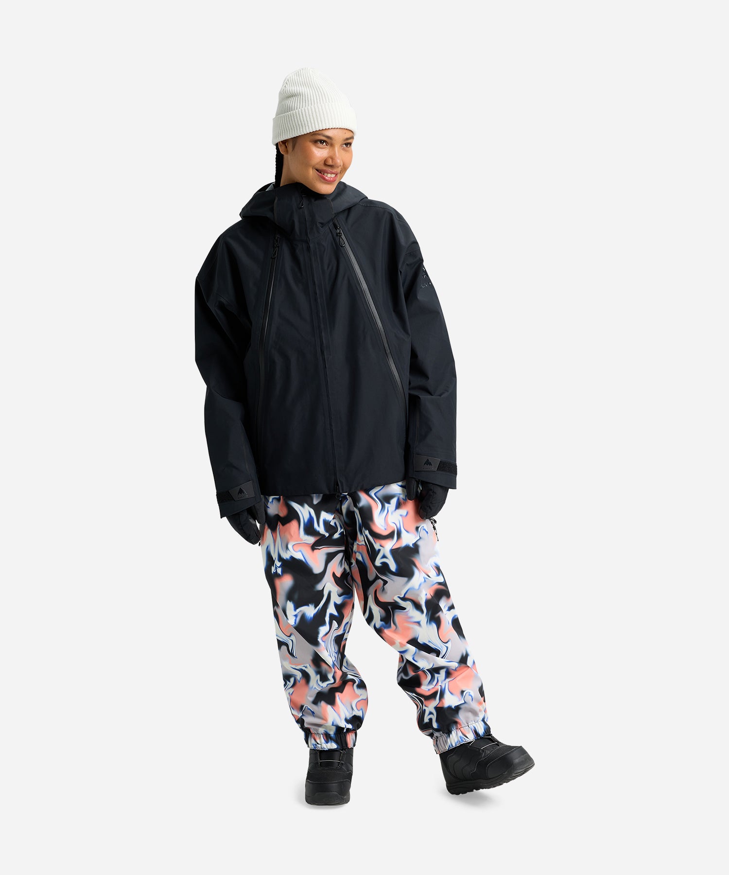 BurtonFuturetrust3LJacketTrueBlack-ModelFullBody