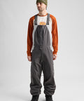 Burton Reserve 2L Relaxed Bib 2027 Gotham Gray Gray Cloud