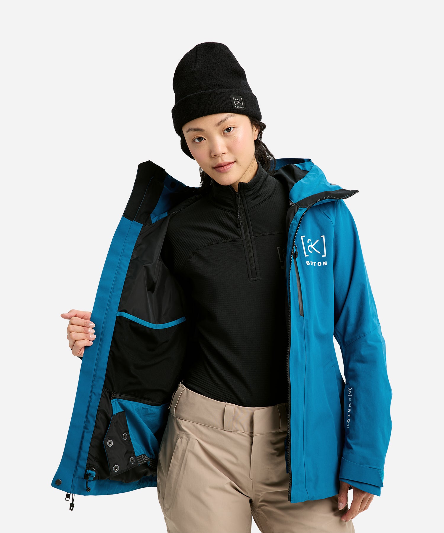Burton_ak_GORE-TEXUpshift2LJacket2026BlueTeal-JacketOpen