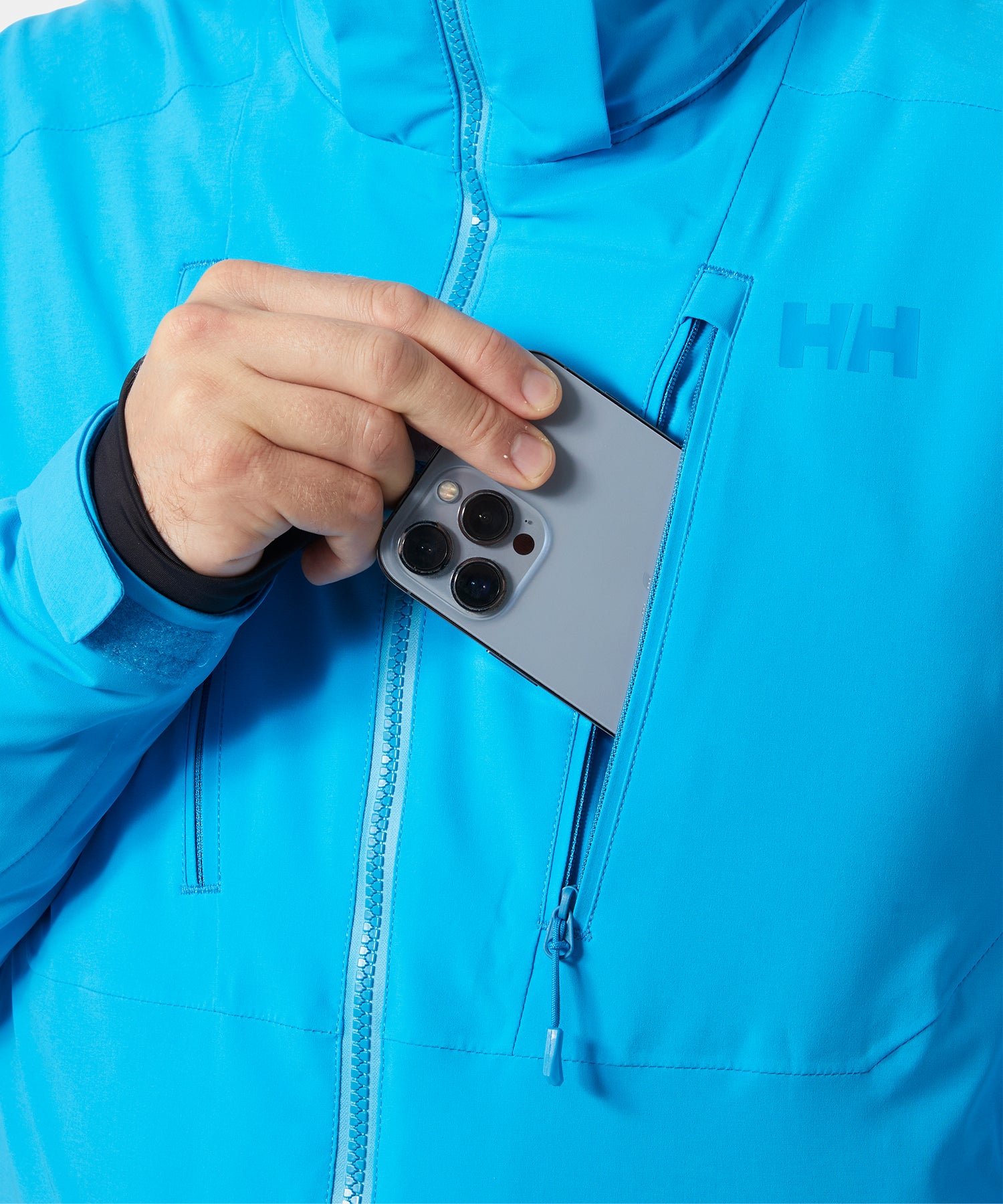 HellyHansenAlpha4.0JacketCyan-ChestPocket