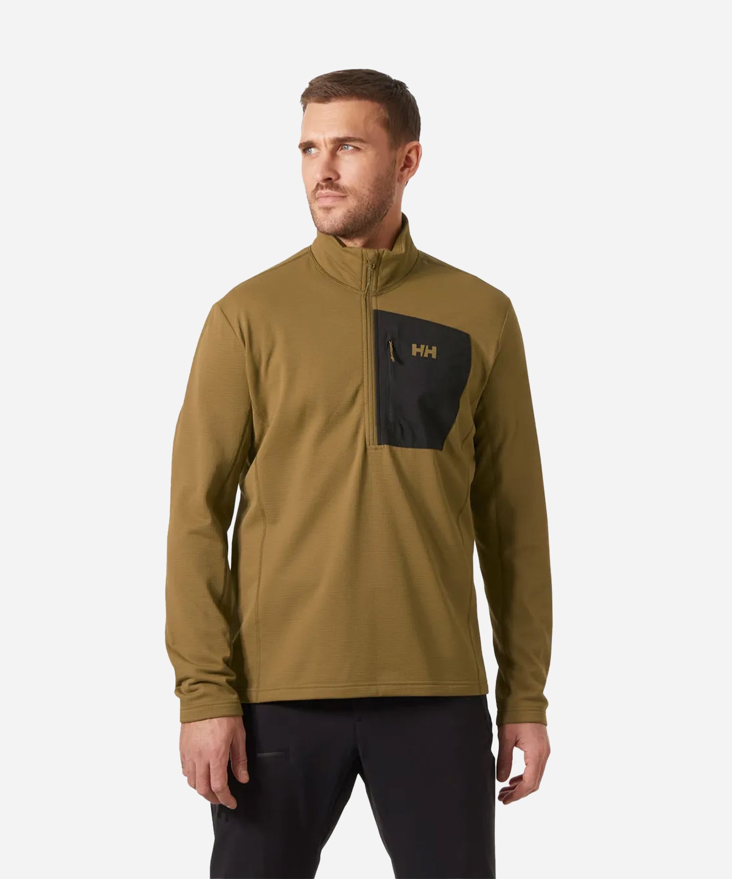 HellyHansenVersalite1_2ZipFleeceSepia-ModelFront