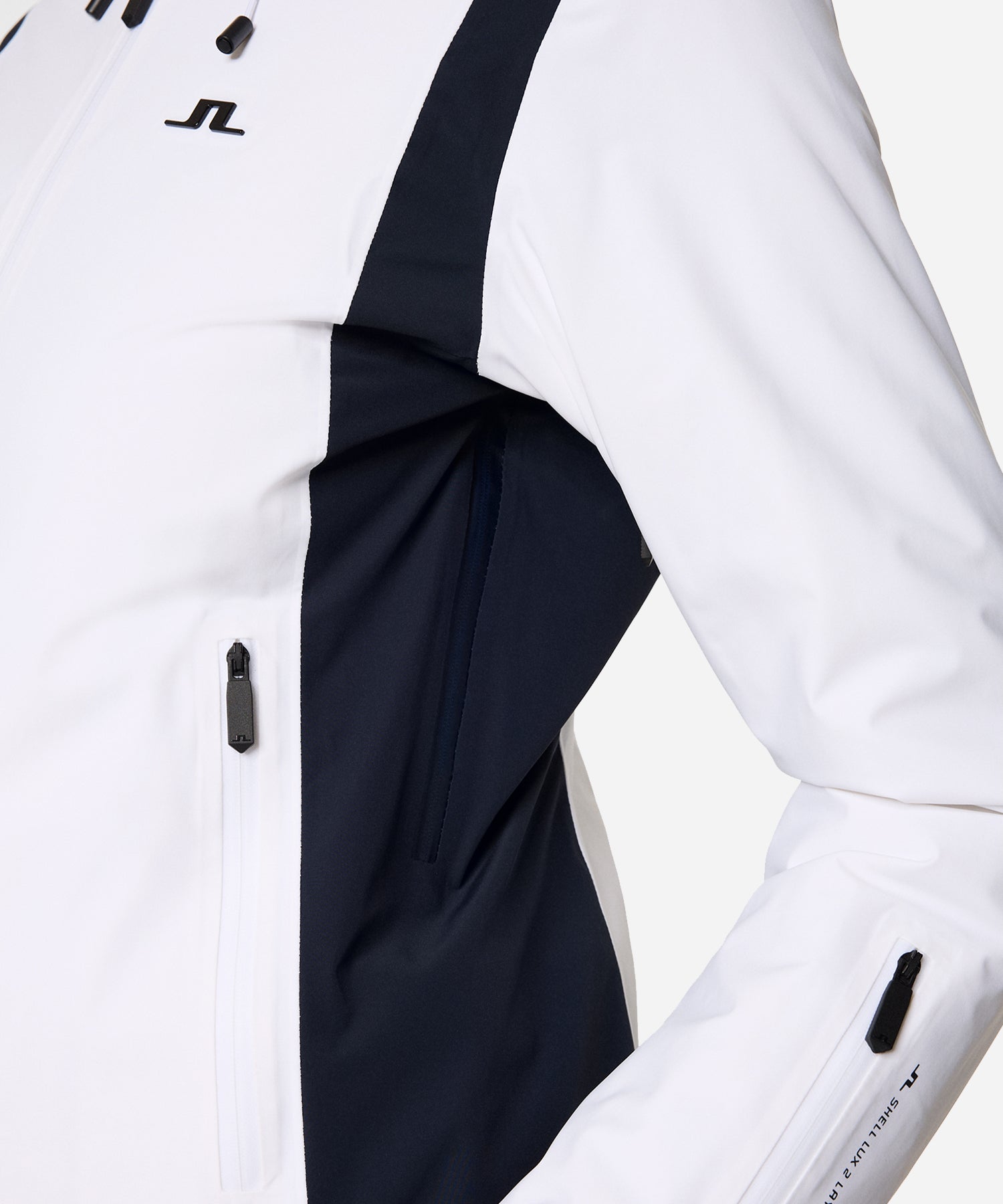 J.LindebergElmaJacketWhite-Zippers