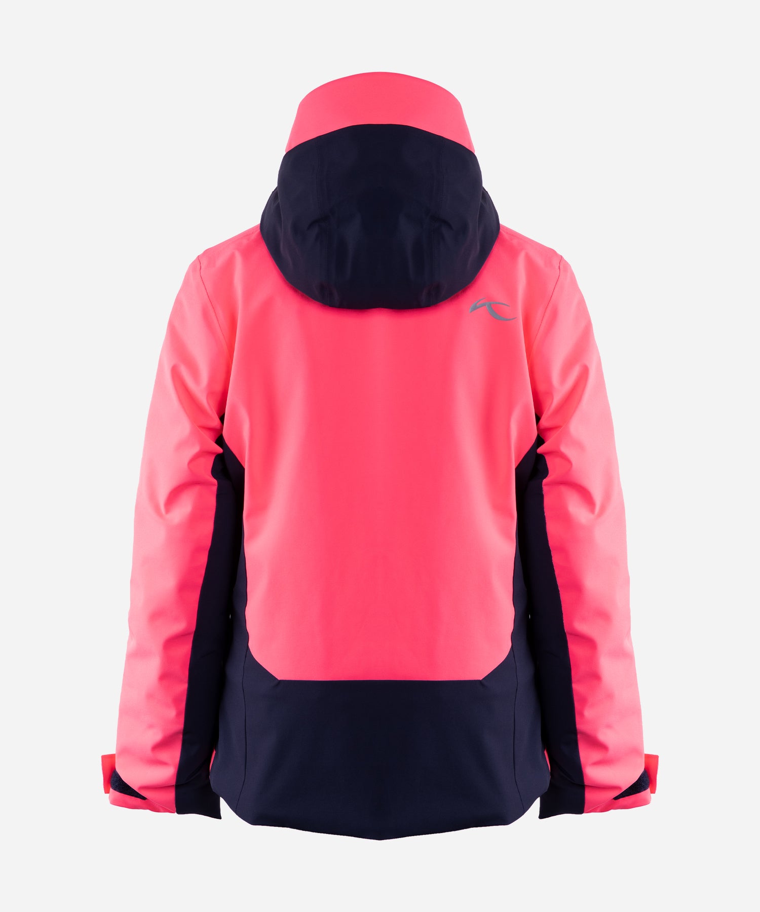 KJUSGirl_sDownhillJacketCyberPink_AtlantaBlue-GhostBack