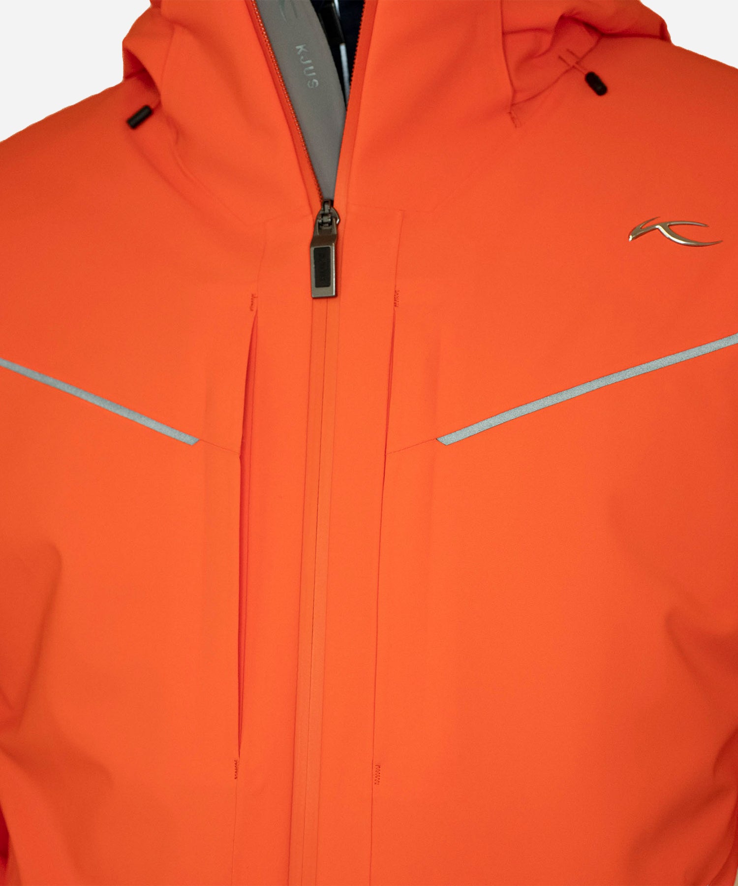 KJUSMen_sFormulaJacketKJUSOrange-ChestDetail
