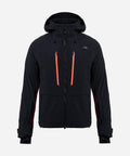 KJUS Men's Lasse Airflow Jacket Black Solar Flare