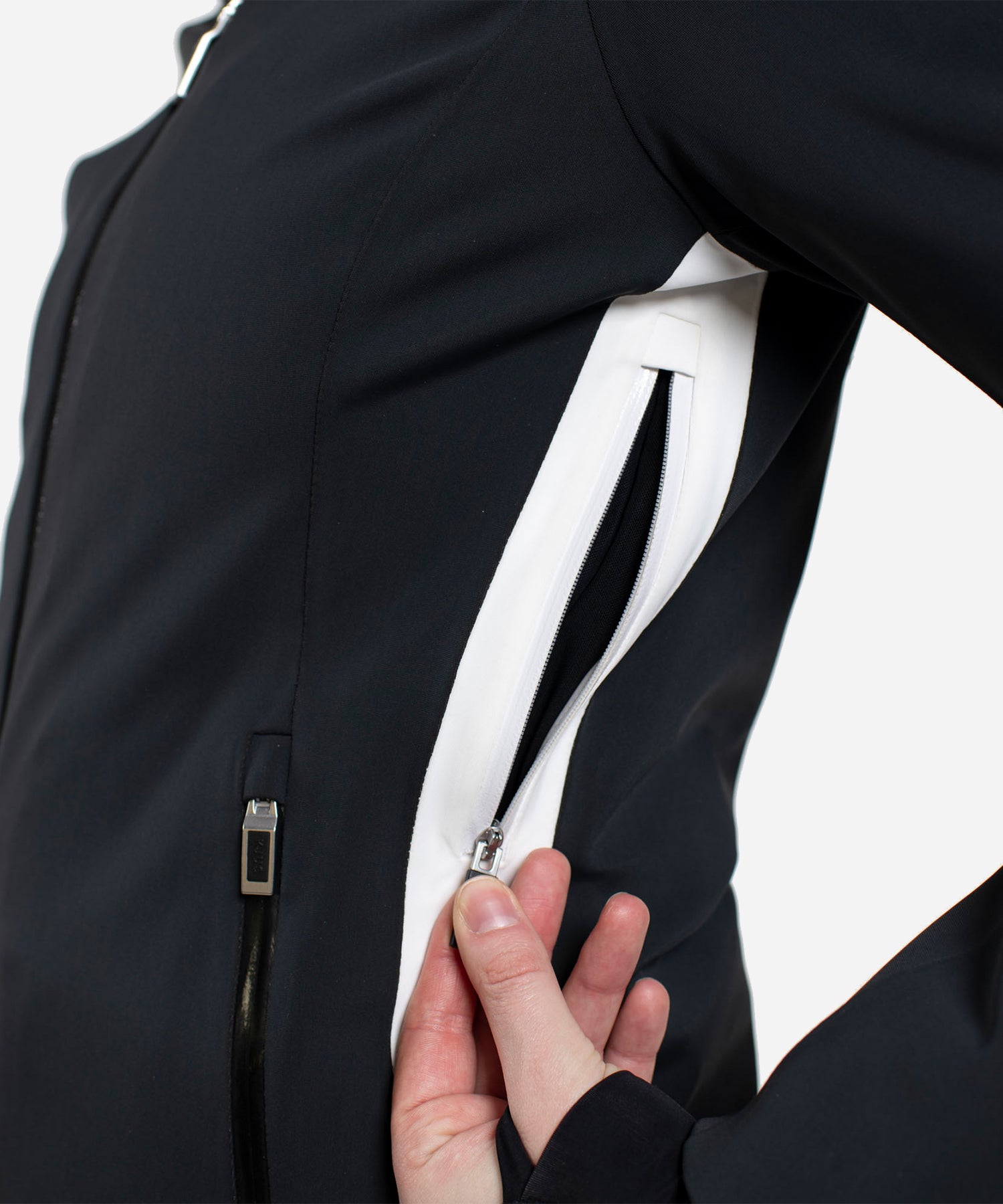 KJUSWomen_sFormulaJacketBlack_White-Vent