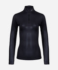 KJUS Women's Motion Print Half Zip Mid Layer Black