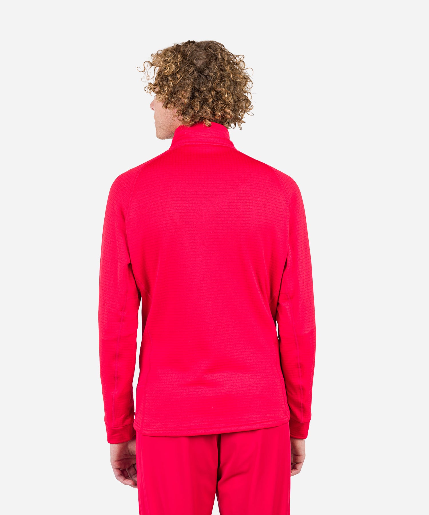 RossignolMen_sBlacksideFleeceFullZipMidLayerSportsRed-ModelBack