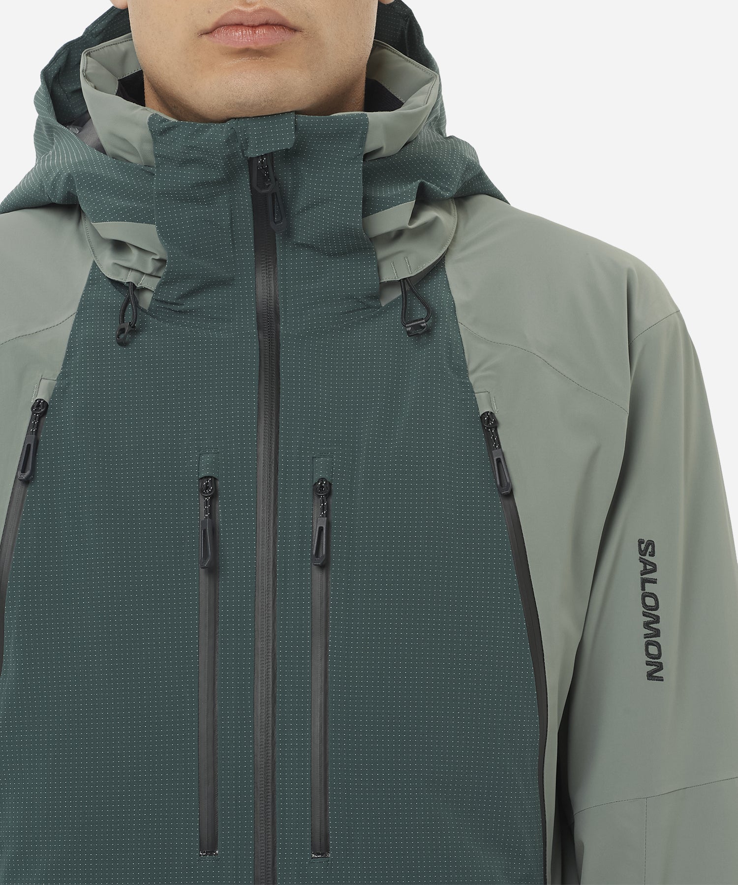 SalomonMen_sSpectralJacketGreenGables-ChestDetail