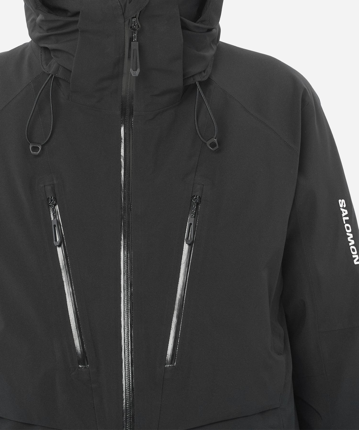 SalomonWomen_sBrilliant2.0JacketDeepBlack-ChestDetail