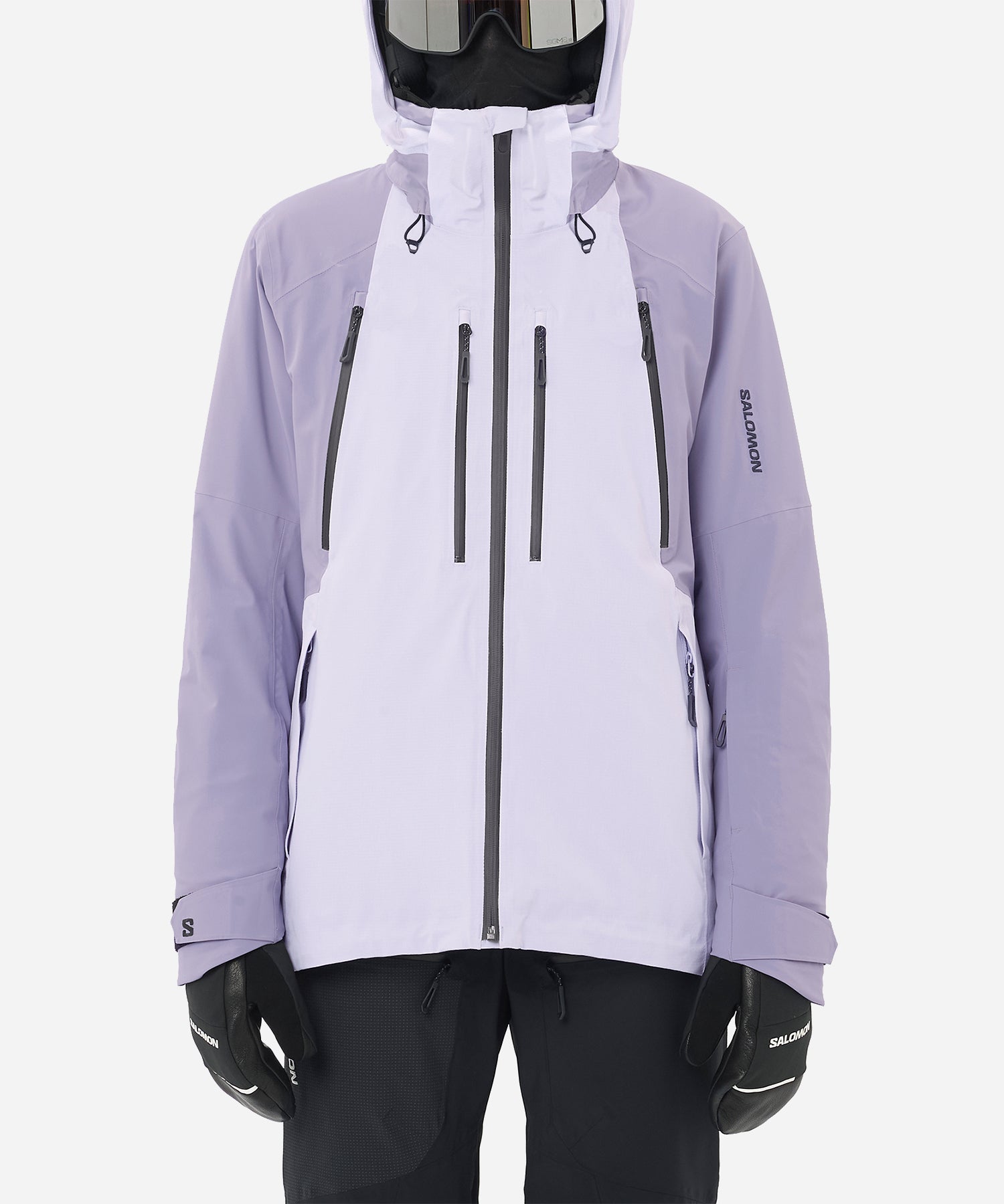 SalomonWomen_sSpectralJacketCosmicSky_BlueGranite-ModelFront