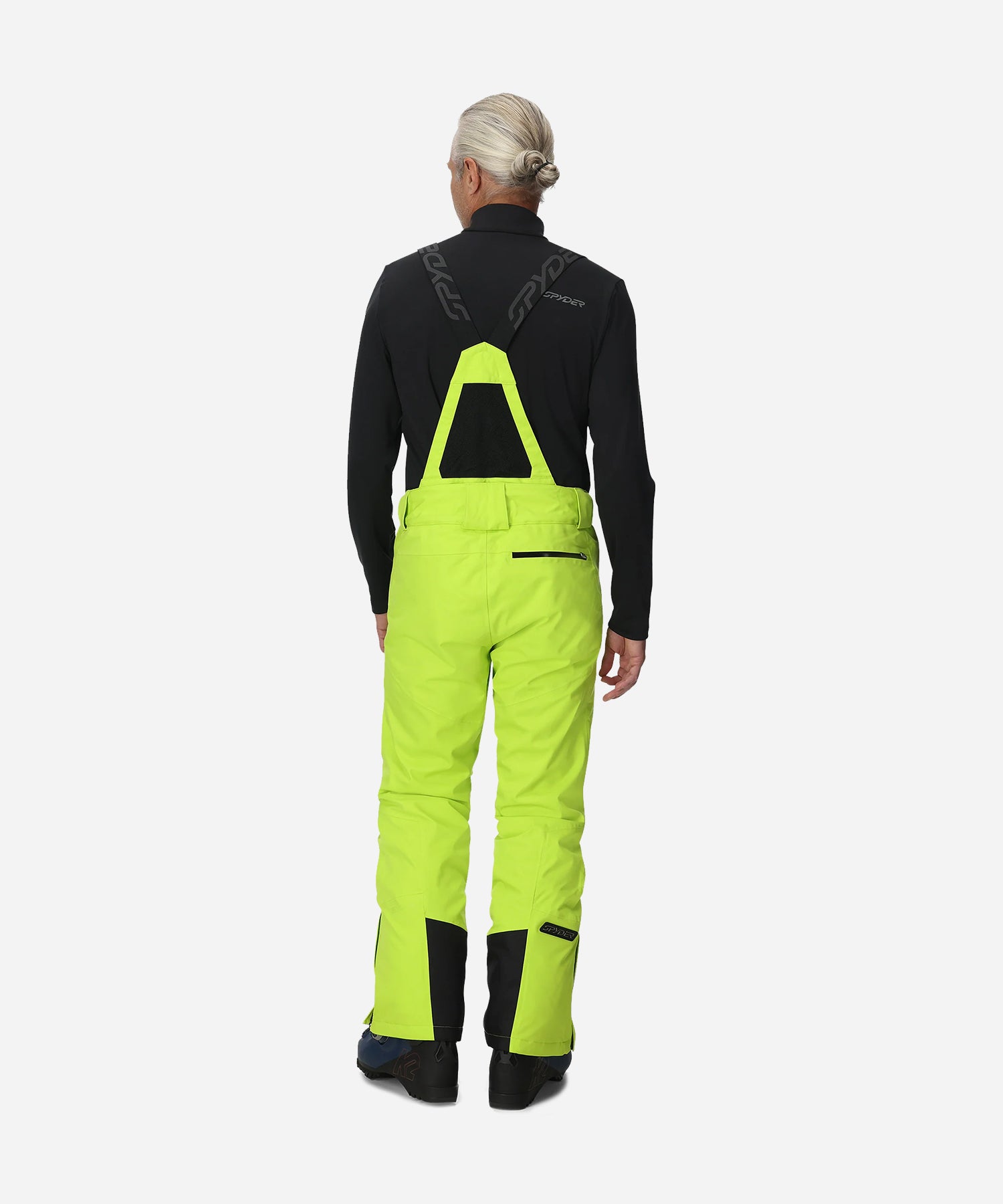 SpyderDarePantsLime-ModelBack