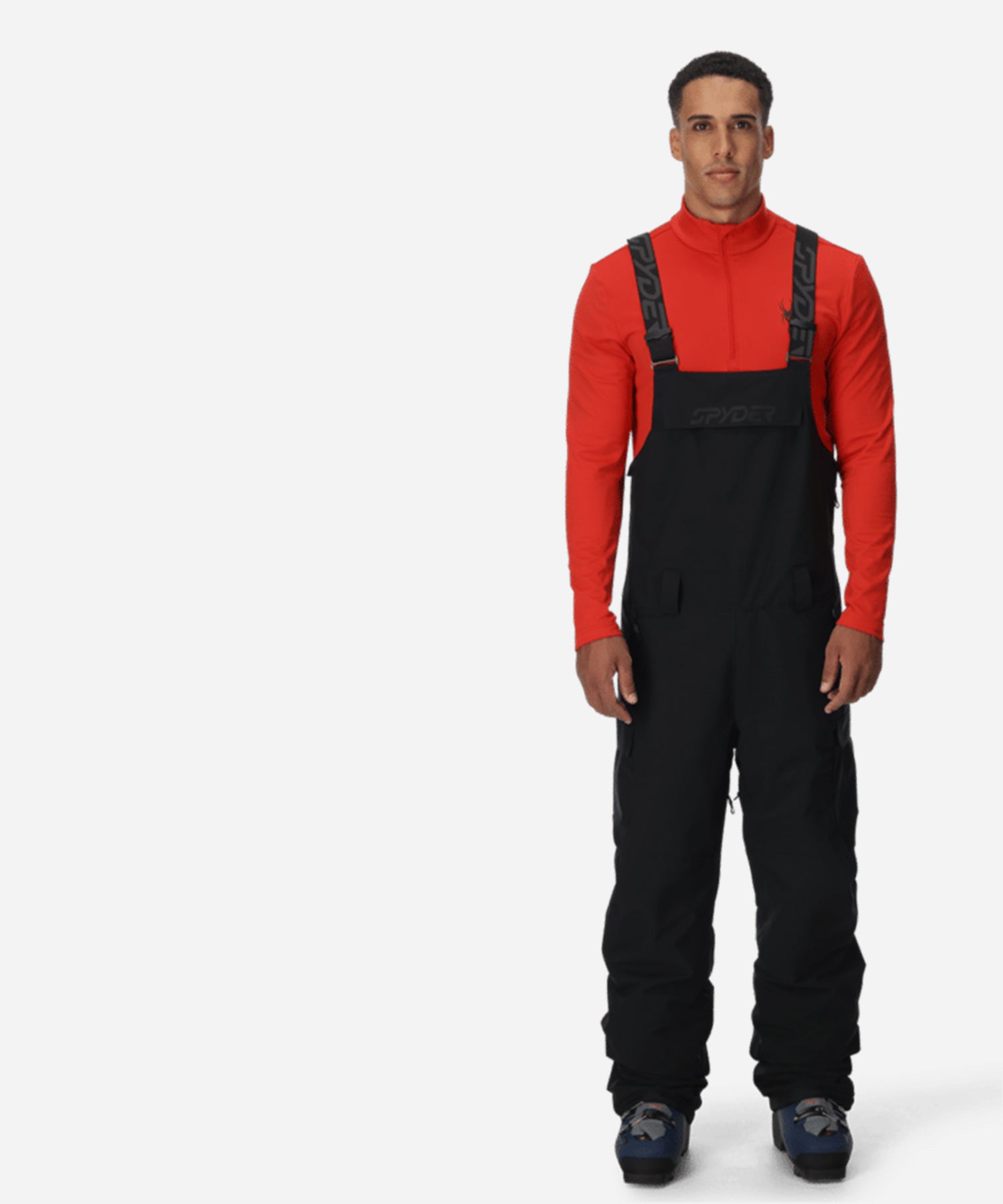 SpyderLiftBibBlack-ModelFront