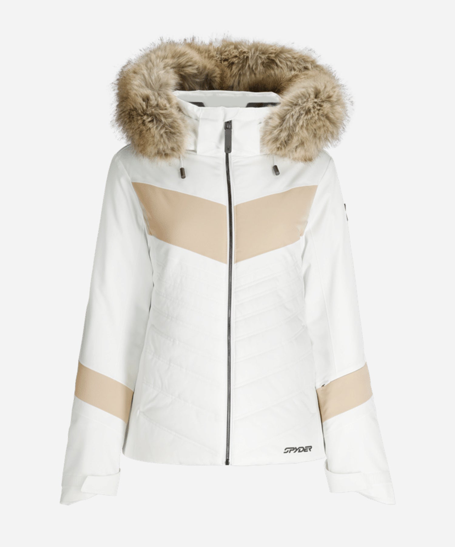 SpyderPrimroseJacketWhite-GhostFront