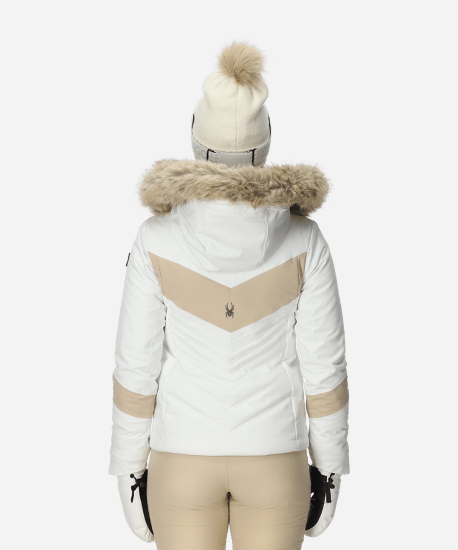 SpyderPrimroseJacketWhite-ModelBack