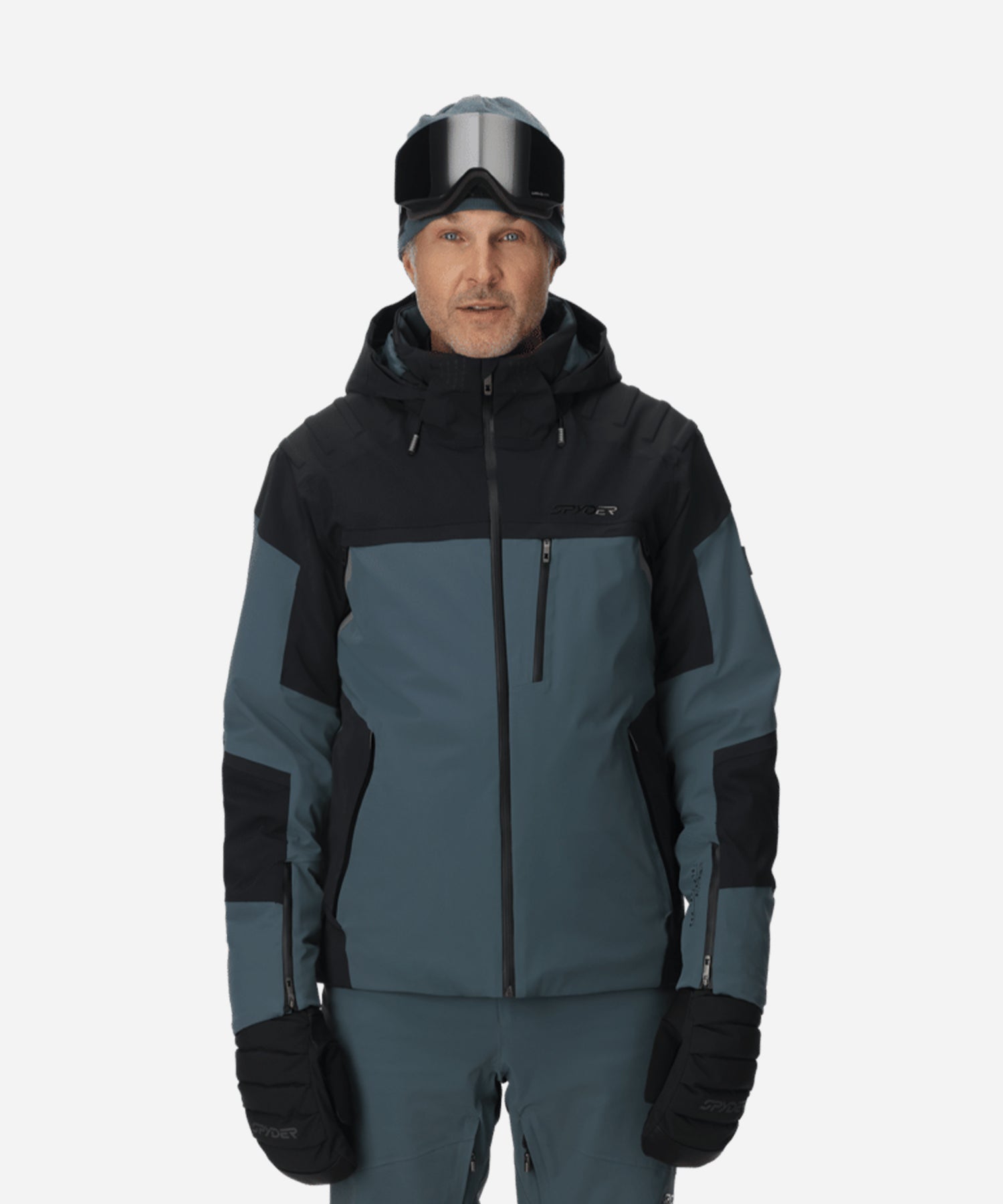 SpyderVanqyshJacketSlateBlue-ModelFront